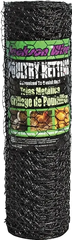 Jackson Poultry Netting – 50-Foot Vinyl-Coated Hex Mesh, 24-Inch Wide, 20-Gauge For Animal Enclosures 1