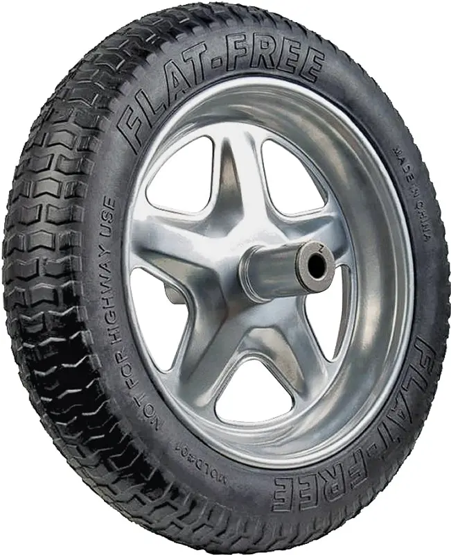 Jackson Sfftcc Flat-Free Lawn Mower Tire – 16" Diameter × 3.5" Width, Solid Rubber Construction 1