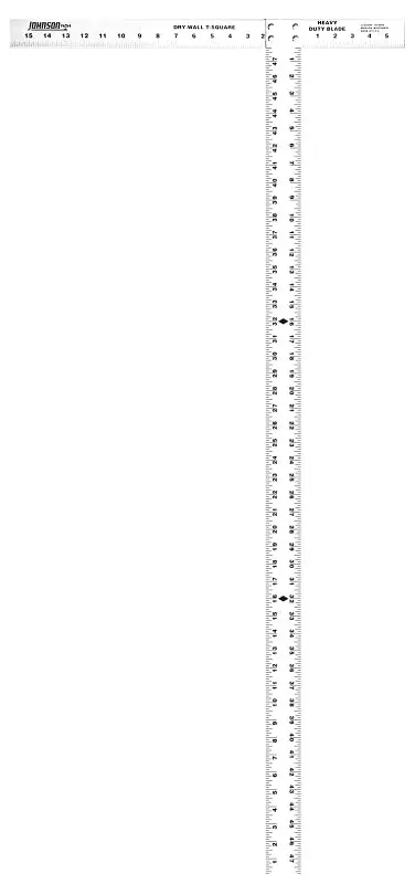 Johnson Jts54Hd Aluminum T-Square – 54-Inch Length With Sae Graduations 1