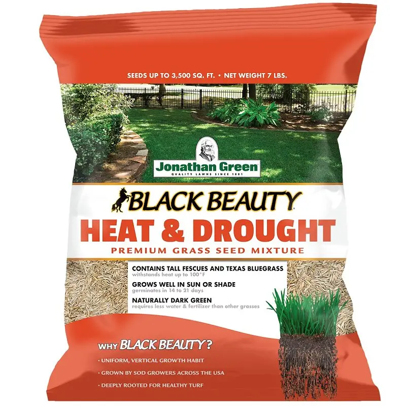 Jonathan Green Black Beauty 10515 Grass Seed – Heat- And Drought-Tolerant Blend (7 Lb Bag) 1