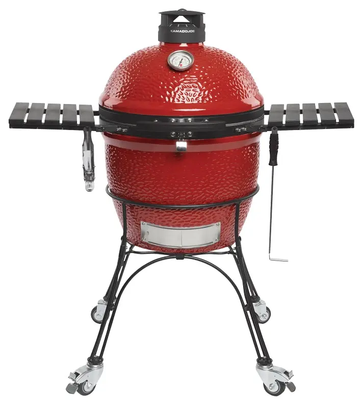 Kamado Joe Classic Ii Kj23Rhc Ceramic Grill – 256 Sq In Primary + 660 Sq In Secondary Cooking Area, Ruby Red 1