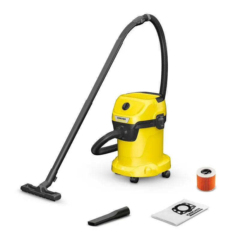 Kärcher Wd 3 Wet/Dry Vacuum – 4.5-Gallon Capacity, 1000W Motor, 78 Cfm, Yellow Cartridge Filter 1
