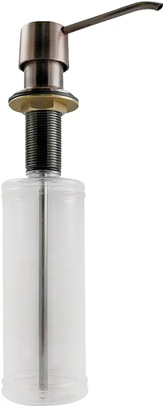 Keeney K612Vb Venetian Bronze Soap Dispenser – Dual-Material Design With Clear Acrylic Reservoir 1
