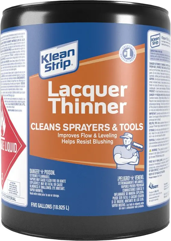 Klean Strip Cml170 Water-White Lacquer Thinner – 5-Gallon Can, Low-Odor Formula 1