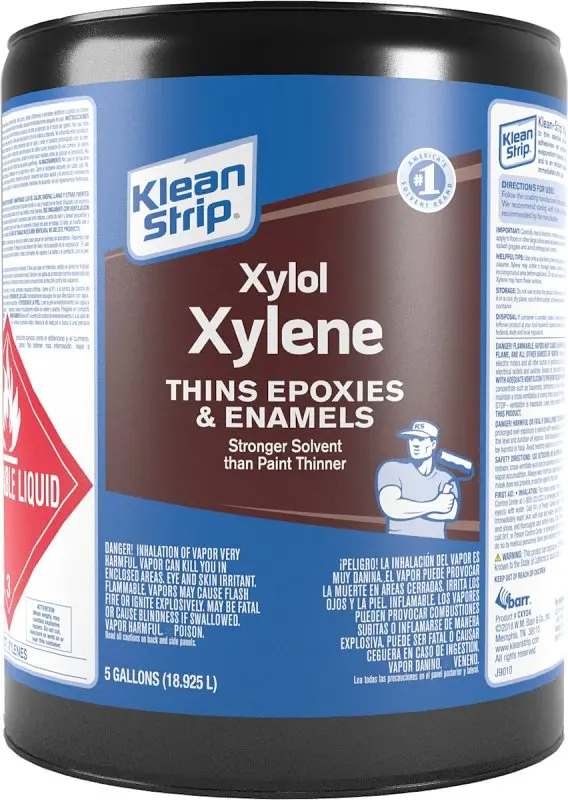 Klean Strip Cxy24 Xylol (Xylene) Solvent – 5-Gallon Sweet-Aromatic Hydrocarbon Cleaner 1