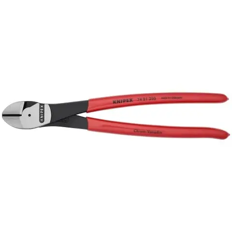 Knipex 10" High-Leverage Diagonal Cutters – 12° Angled Blades, Sba Series 1