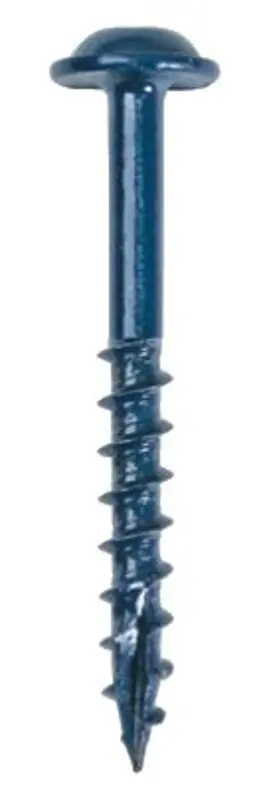 Kreg Blue-Kote #8 Coarse-Thread Pocket-Hole Screws – Square Drive, Carbon Steel, 250-Pack 1