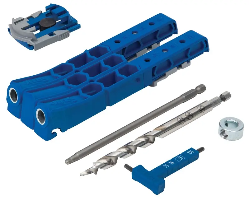 Kreg Kphj320 Dual-Guide Pocket Hole Jig — Durable Nylon/Steel Construction, Thermoplastic Elastomer Grips, 1/2″–1-1/2″ Compatibility 1