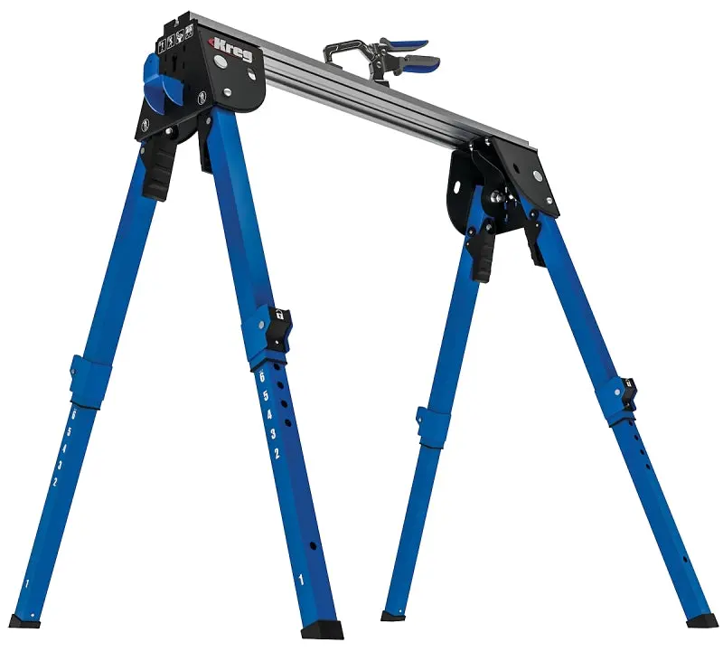Kreg Kws500 Track Sawhorse – Heavy-Duty 2200 Lb Capacity, Aluminum/Steel Modular Design 1