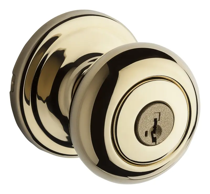 Kwikset 740H3Smt Signature Entry Knob – Polished Brass, Kw1 Keyway, Grade 2 Security 1