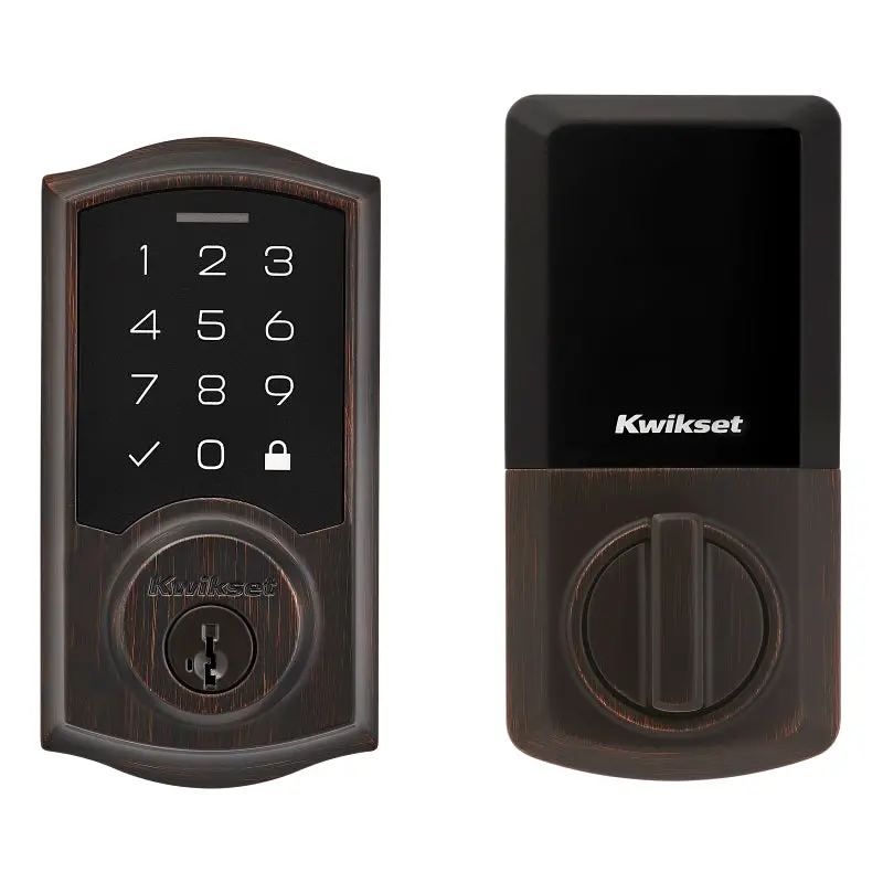 Kwikset 9270 Smartcode Deadbolt – Venetian Bronze, Kw1 Keyway, Grade 2 Security, One-Side Keyed Smart Lock 1