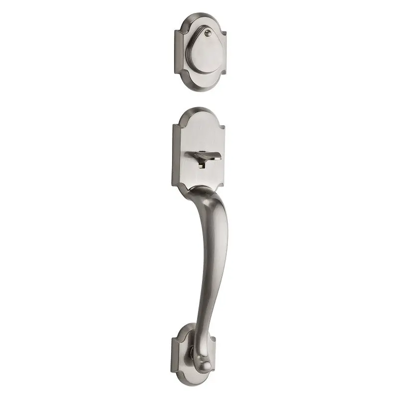 Kwikset Austin Exterior Handleset – Satin Nickel, Grade 3, Smartkey Re-Key Technology 1