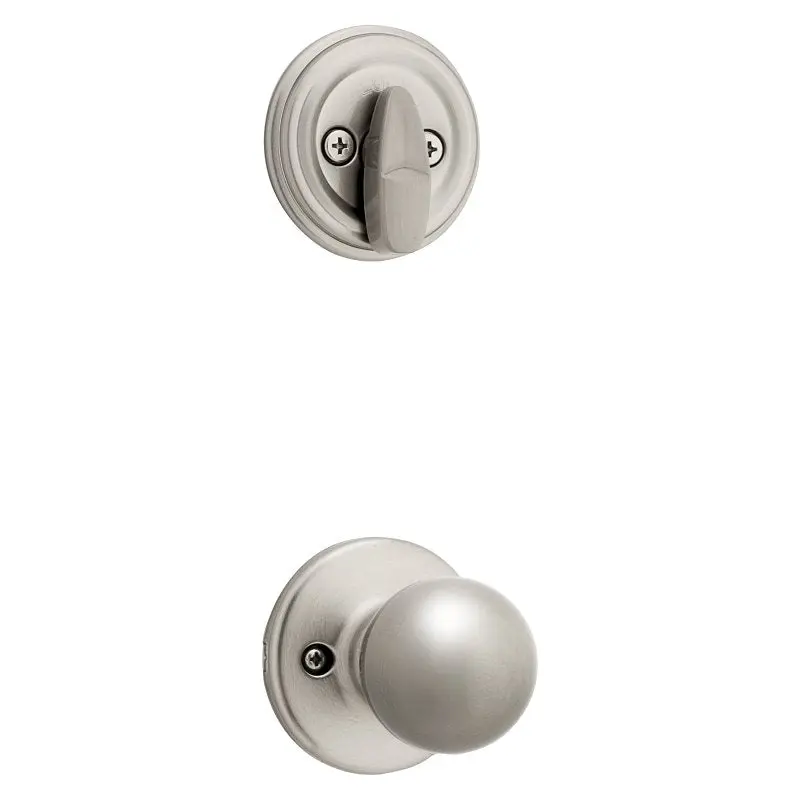Kwikset Polo Interior Handleset – Satin Nickel, Grade 3 Zinc Construction, Reversible Handing 1