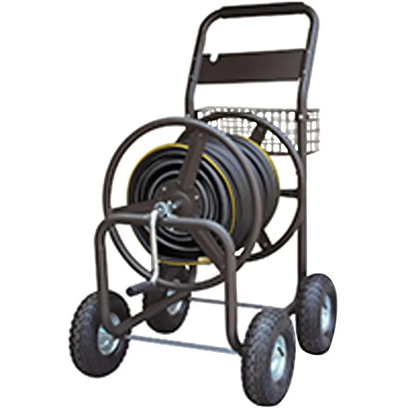 Landscapers Select Steel Hose Reel Cart – Heavy-Duty Mobile Dispenser With Large Capacity Spool 1