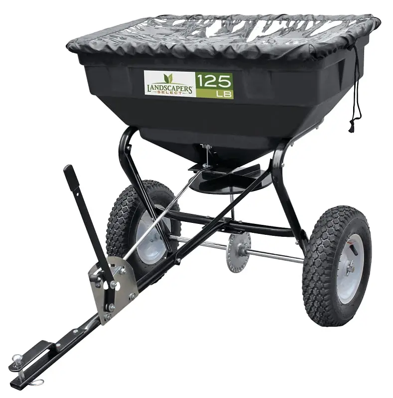 Landscapers Select Ytl31508 Steel-Frame Lawn Spreader With 125-Pound Poly Hopper (25,000 Sq Ft Coverage) 1