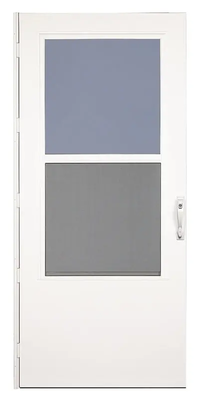 Larson 37050031 Full-View Storm Door – 32-Inch Width × 81-Inch Height, White Powder-Coated Finish 1