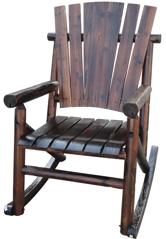 Leigh Country Tx 93860 Wooden Single Rocker Bench – 29.5-Inch Width × 44.5-Inch Height, 300-Pound Weight Capacity 1