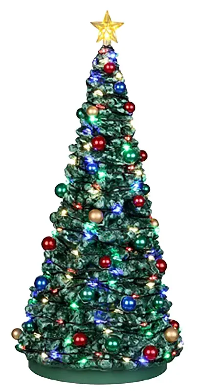 Lemax 24954 Outdoor Holiday Light Tree – Battery-Operated, 4.5V, Festive Seasonal Decor 1
