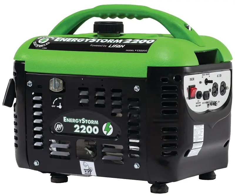 Lifan Es2200Sc Portable Gas Generator – 2200W Output, 1-Gallon Tank, Recoil Start, 6-Hour Runtime 1