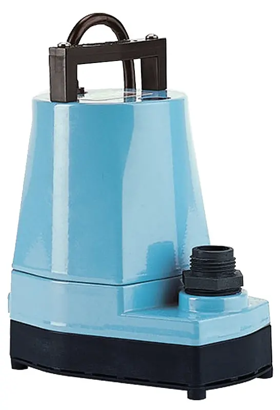 Little Giant 115V Submersible Utility Pump – 1200 Gph, 26.3 Ft Max Head, Nylon Impeller 1