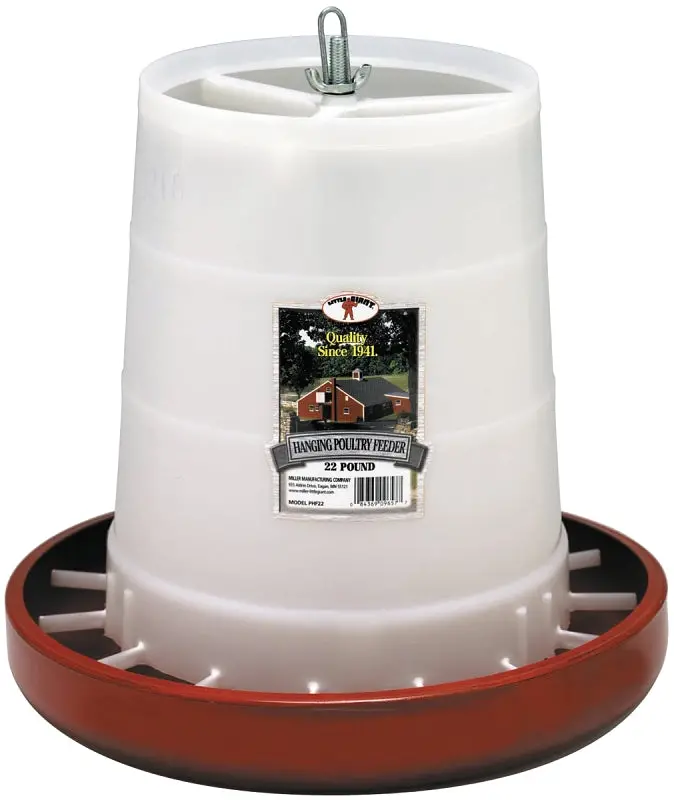 Little Giant 22-Lb Plastic Poultry Feeder For Chickens And Turkeys 1