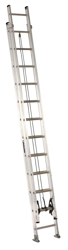 Louisville Ae2224 Aluminum Extension Ladder – 23 Ft 8 In Reach, 300 Lb, 24-Step, 1.5" Rung Diameter 1