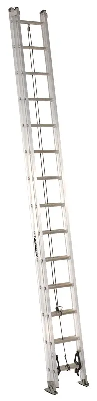 Louisville Ae2228 Heavy-Duty Aluminum Extension Ladder – 27 Ft 7 In Reach, 300 Lb Type Ia Rating 1