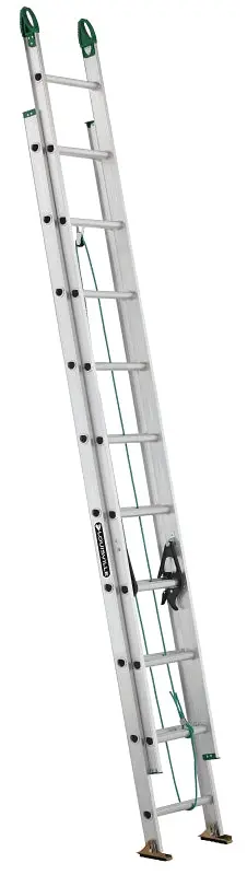 Louisville Ae4220Pg Aluminum Extension Ladder – 240-Inch Reach, 225-Pound Capacity, 20-Step Build 1