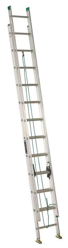 Louisville Ae4224Pg Aluminum Extension Ladder – 286-Inch Reach, 24-Step, 225-Pound Capacity 1