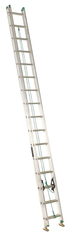 Louisville Ae4232Pg Aluminum Extension Ladder – 379 In Reach, 225 Lb, 32-Step, Lightweight Design 1