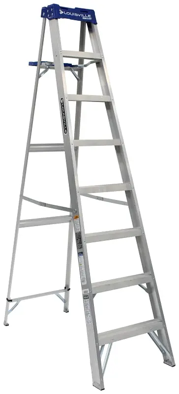 Louisville As2108 Aluminum Step Ladder – 8 Ft Tall, Type I Duty Rated, 250 Lb Capacity, 7-Step 1