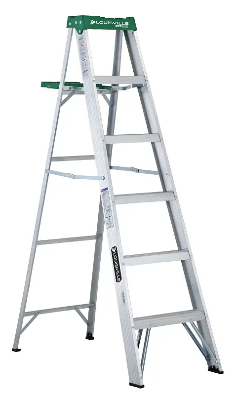 Louisville As4006 Aluminum Step Ladder – 5-Step, Type Ii Rated, 225-Pound Load, 125-Inch Max Reach 1