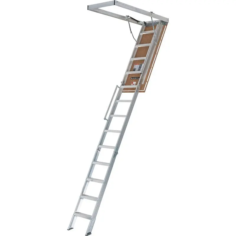 Louisville Everest Al2240Lg-R5Ft Fire-Rated Energy-Efficient Attic Ladder – Fits 10–12 Ft Ceilings, 13-Step 1
