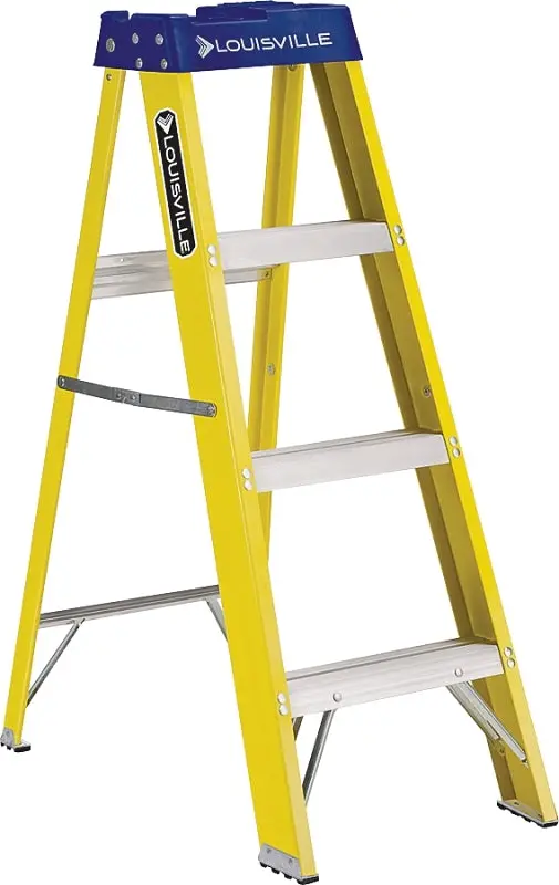 Louisville Fs2004 Fiberglass Step Ladder – 4-Foot Height, Type I Rated, 250-Pound Capacity 1