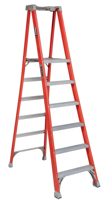 Louisville Fxp1706 Pinnacle Pro Platform Step Ladder – Type Ia Rated, 300 Lb Capacity, 45 In Max Standing Height 1