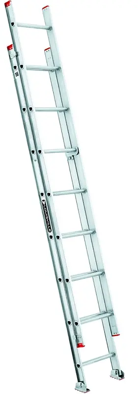 Louisville L-2321-16 Aluminum Extension Ladder – 193 In Height Capacity, 200 Lb Load Rating 1