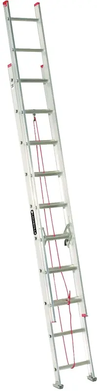 Louisville L-2324-20 Aluminum Extension Ladder – 240-Inch Reach, 200-Pound Capacity, 1.5-Inch Rung Depth 1