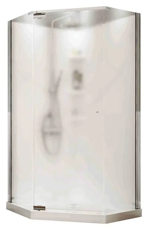 Maax Begonia 36X36X72-Inch Polystyrene Shower Kit With 3/16-Inch Tempered Glass 1