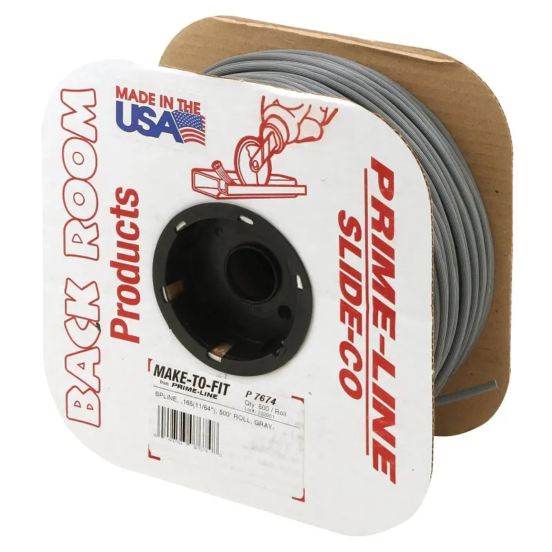 Make-2-Fit P7674 Vinyl Screen Retainer Spline – 0.165" Diameter, 500-Foot Gray Roll 1
