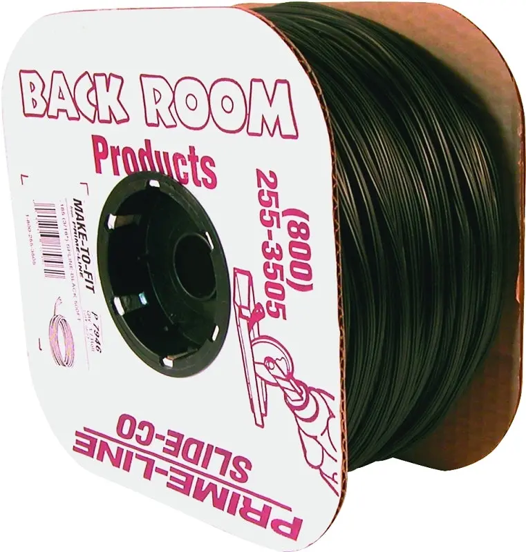 Make-2-Fit P7946 Vinyl Screen Retainer Spline – 0.185" Diameter, 500 Ft Roll, Black Round Profile 1