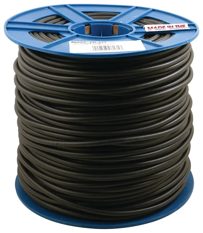 Make-2-Fit P8135 Round Black Polyethylene Screen Retainer Spline – 0.270" Diameter, 500-Foot Roll 1