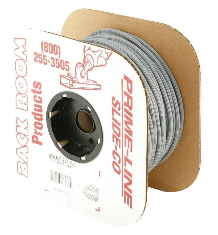 Make-2-Fit Screen Retainer Spline – 0.185 Inch Diameter, 500 Foot Roll, Vinyl Round Cord, Gray 1