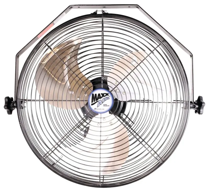 Maxxair Hvwm 18 Wall-Mount Exhaust Fan – 3-Speed, 1450 Cfm Max, 120V 1