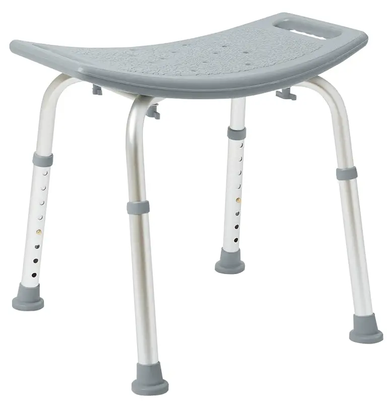 Medline Mds89740Kd Lightweight Aluminum Shower Seat – 300 Lb Weight Capacity 1