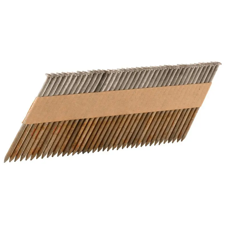 Metabo Hpt 3-Inch Hot-Dipped Galvanized Clipped-Head Ring-Shank Sheathing Nails For Heavy-Duty Framing 1