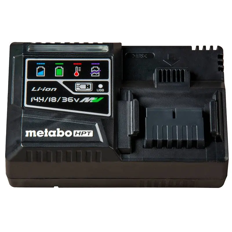 Metabo Hpt Uc18Ysl3M Rapid Dual-Voltage Charger – 18V/36V, 6A Output, Usb Port, Multiple Fast-Charge Modes 1