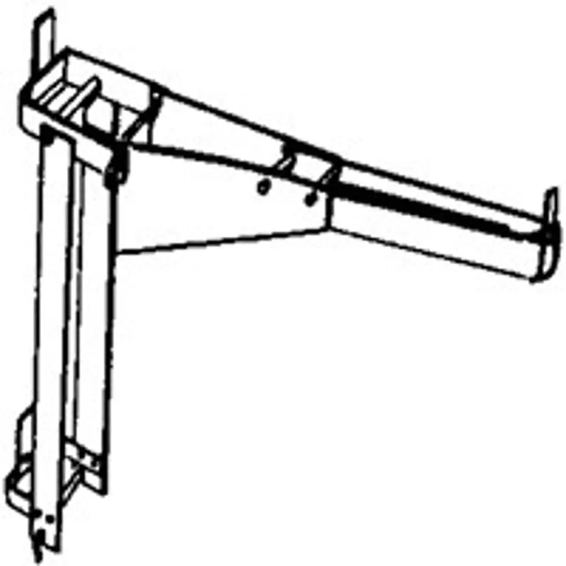 Metaltech 2204 Pump Jack Workbench & Guard Rail Mounting Bracket – Heavy-Duty Steel System Accessory 1