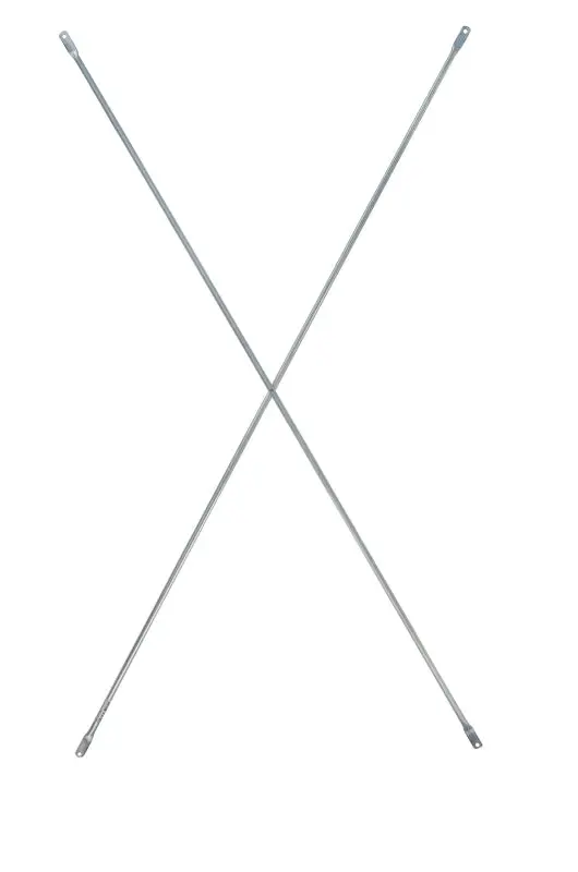 Metaltech Galvanized Steel Cross Brace – Structural Support Component, 48-Inch × 120-Inch 1