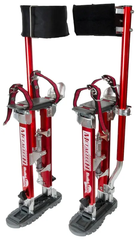 Metaltech I-Bmds1830 Aluminum Drywall Stilts – Adjustable Height (18–30 In), 225-Lb Capacity 1
