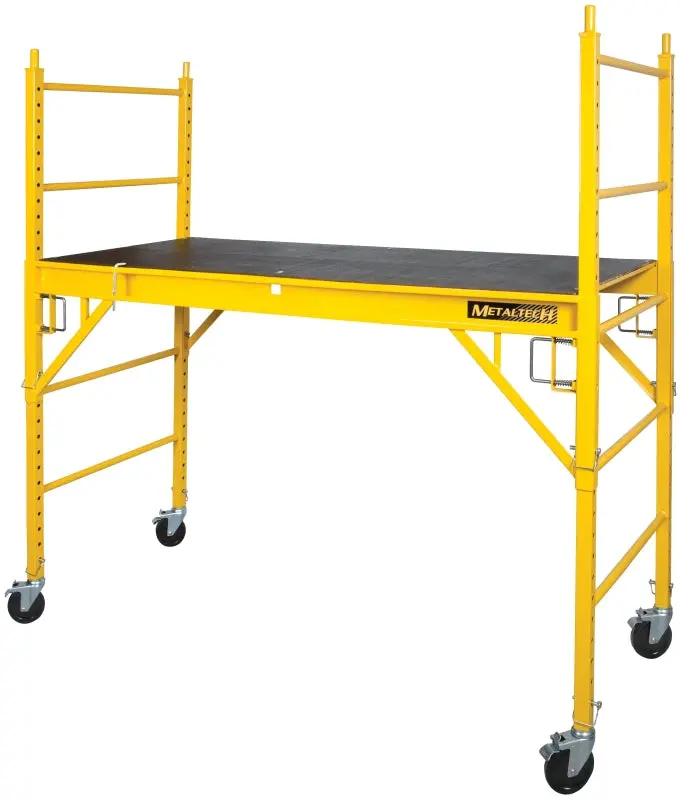 Metaltech Jobsite Series I-Ciscpy Adjustable Baker Scaffold – 2-Inch Height Increments, 1250-Pound Load Rating 1